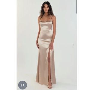 Jenny Yoo Chase Dress in Pale Gold
